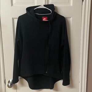 Nike Sportswear Tech Fleece Cape Full Zip Hoodie in black, women’s size medium
